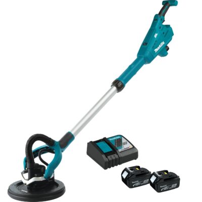 Makita XLS01TX1 18V LXT Lithium-Ion Brushless Cordless 9″ Drywall Sander Kit, AWS Capable (5.0Ah)