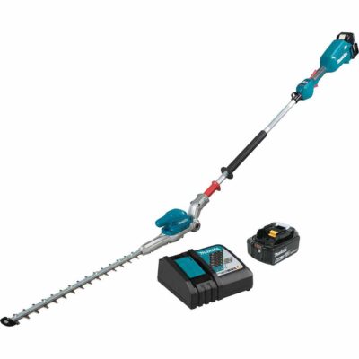 Makita XNU01T 18V LXT 20″ Articulating Pole Hedge Trimmer Kit (5.0Ah)