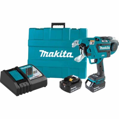 Makita XRT02TK 18V LXT Lithium-Ion Brushless Cordless Deep Capacity Rebar Tying Tool Kit (5.0Ah)