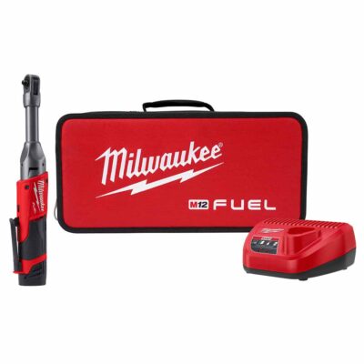 Milwaukee 2559-21 M12 FUEL 1/4″ Extended Reach Ratchet 1 Battery Kit