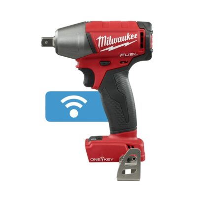 Milwaukee 2759-20 M18 FUEL 1/2″ Compact Impact Wrench with Pin Detent with ONE-KEY (Bare Tool)