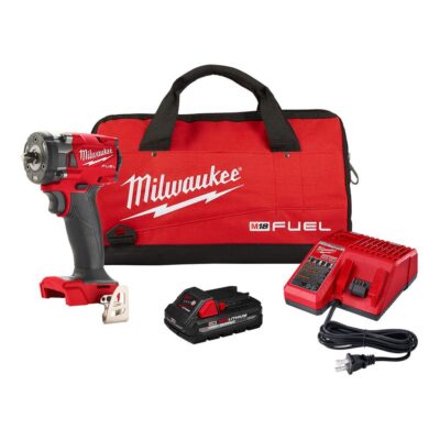 Milwaukee 2854-21HO M18 FUEL 3/8″ Compact Impact Wrench w/ Friction Ring Kit