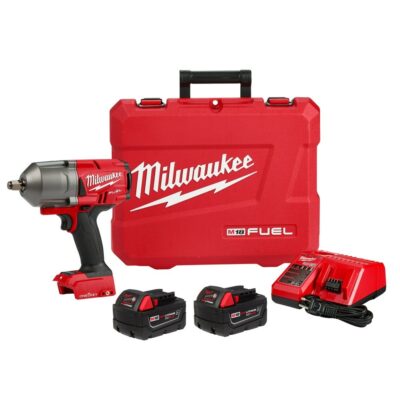 Milwaukee 2863-22R M18 FUEL w/ ONE-KEY High Torque Impact Wrench 1/2″ Friction Ring Kit