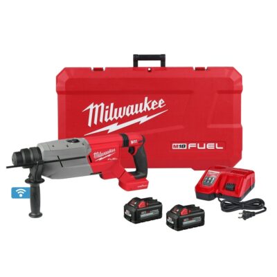 Milwaukee 2916-22 M18 FUEL 1-1/4″ SDS Plus D-Handle Rotary Hammer Kit w/ ONE-KEY