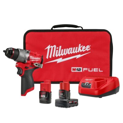 Milwaukee 3404-22 M12 FUEL 1/2″ Hammer Drill/Driver Kit