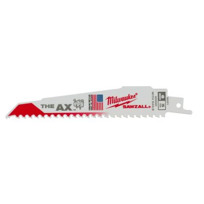 Milwaukee 48-00-8021 6″ x 5/8TPI Super Sawzall AX Blade 25-Pack