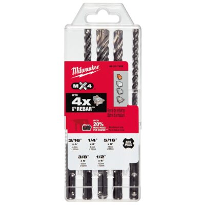 Milwaukee 48-20-7498 SDS-Plus 4CT MX4 Kit, 5 Pack