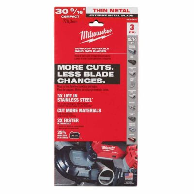 Milwaukee 48-39-0631 30-9/16 in. 12/14 TPI COMPACT EXTREME THICK METAL BAND SAW BLADE 3PK