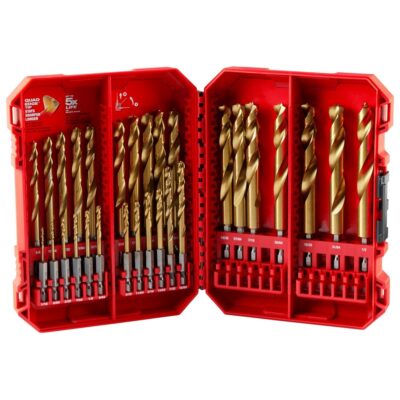 Milwaukee 48-89-4672 SHOCKWAVE Impact Duty RED HELIX Titanium Drill Bit Set – 29PC