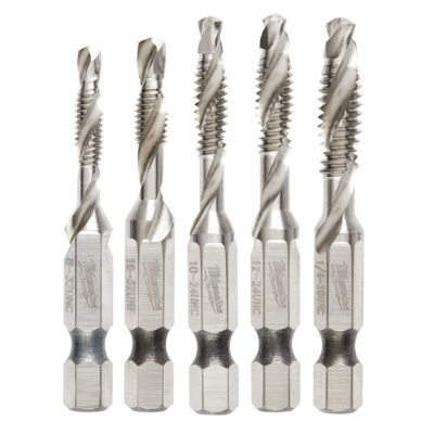 Milwaukee 48-89-4874 Shockwave 5-Piece SAE Impact Drill Tap Set