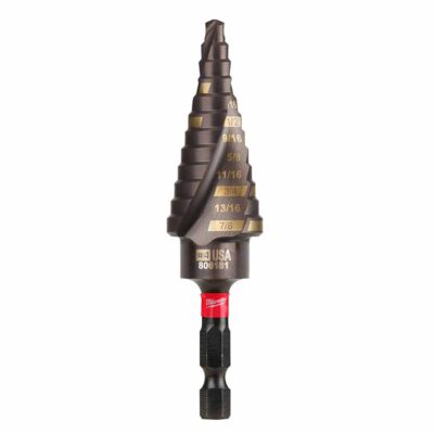 Milwaukee 48-89-9244 SHOCKWAVE Impact Duty Step Bit #4 3/16 – 7/8″