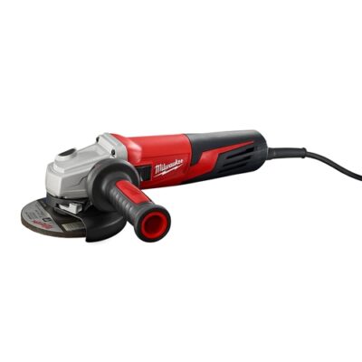 Milwaukee 6117-33D 13 Amp 5″ Small Angle Grinder Slide, Lock-On, Dial Speed