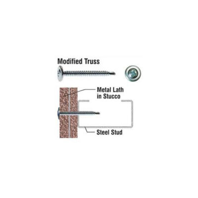 Primesource MTD8114 1 Bx 8X1-1/4 K-Lath Self Drilling Screws