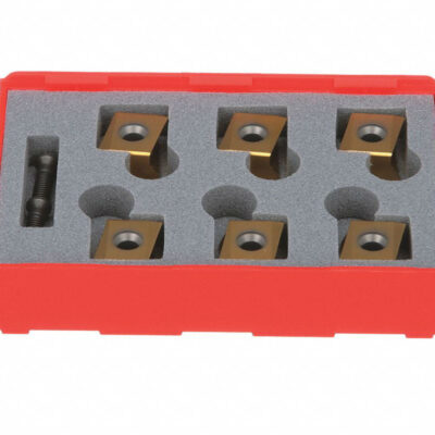 RIDGID 48873 6 Inserts Pack for B-500 Pipe Beveller with Anti-Seize Grease, 2 Screws and Case