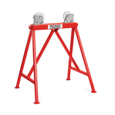 RIDGID 64642 AR-99 Adjustable 36″ Pipe Stand Roller Support with Steel Wheels