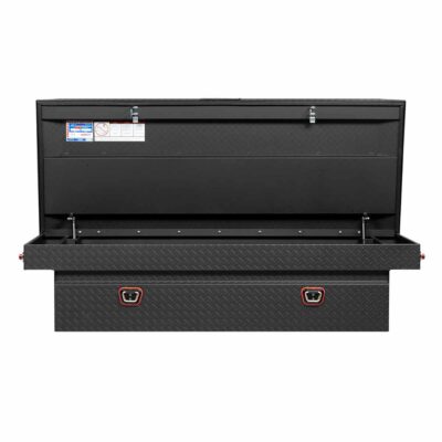 Model 117-52-03 Saddle Box, Aluminum, Textured Matte Black