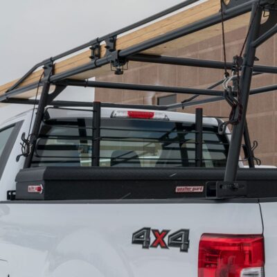 WeatherGuard 1059-52-01 Matte Black Steel Truck Rack Cab Protector, Full Size