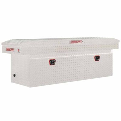 Weatherguard 123-0-04 Saddle Box, Aluminum, Full Deep, Clear, 15.0 cu ft