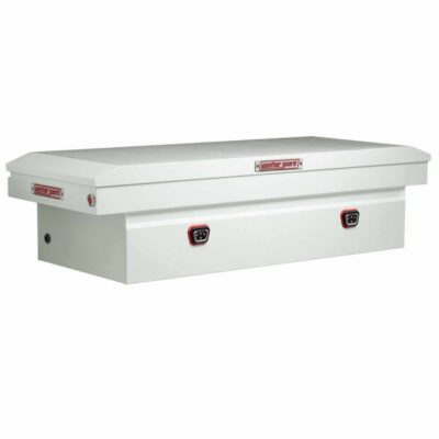 Weatherguard 126-3-04 Saddle Box, Steel, Full Standard, White, 11.0cu ft