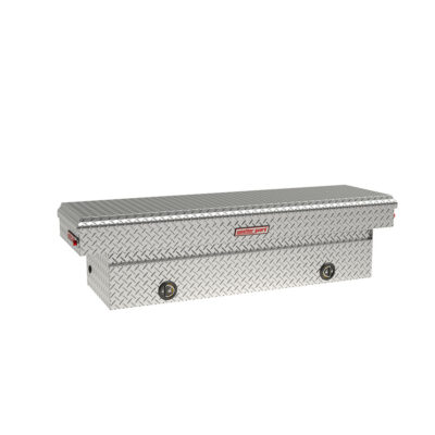 WeatherGuard 127-0-2LS Aluminum Saddle Box: Integrated Lighting, Std, Full Standard