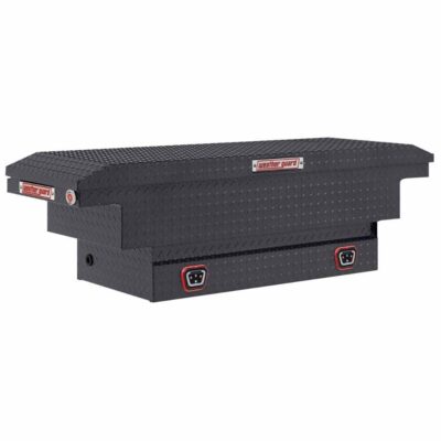 Weatherguard 131-6-04 Saddle Box, Aluminum, Compact Low Profile, Gunmetal Gray,8.0cu ft