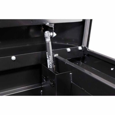 Weatherguard 156-5-04 Saddle Box, Steel, Compact, Gloss Black, 7.0 cu ft