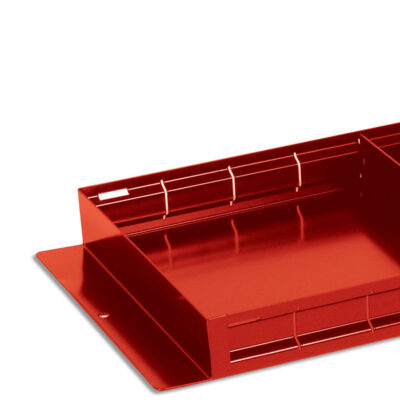 WeatherGuard 617 26.5″ x 14″ x 3″ Red Steel Accessory Divider Tray