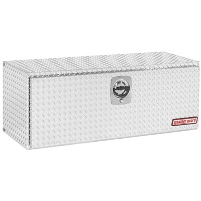 WeatherGuard 648-0-02 Clear Aluminum Underbed Box, Aluminum, Compact, 8.6 Cu. Ft.