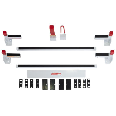 WeatherGuard 22001-3-01 All-Purpose Steel Van Rack, 2 Bar, GM, Ford, Nissan, RAM