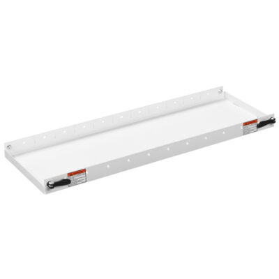 Weather Guard 9113-3-01 Fully-Hemmed White Heavy-Gauge Steel Accessory Shelf, 36″ x 10″