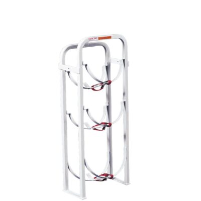 WeatherGuard 9863-3-01 Refrigerant Tank Rack, 2 x 30 lbs, 1 x 50 lbs, 40″ x 8″ x 8″