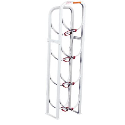 WeatherGuard 9864-3-01 Refrigerant Tank Rack, 4 x 30 lbs, 48.5″ x 13″ x 8″