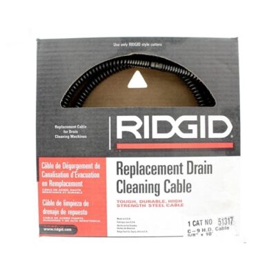 Ridgid 51317 5/8″ x 10′ Heavy-Duty Wind Sectional Cable